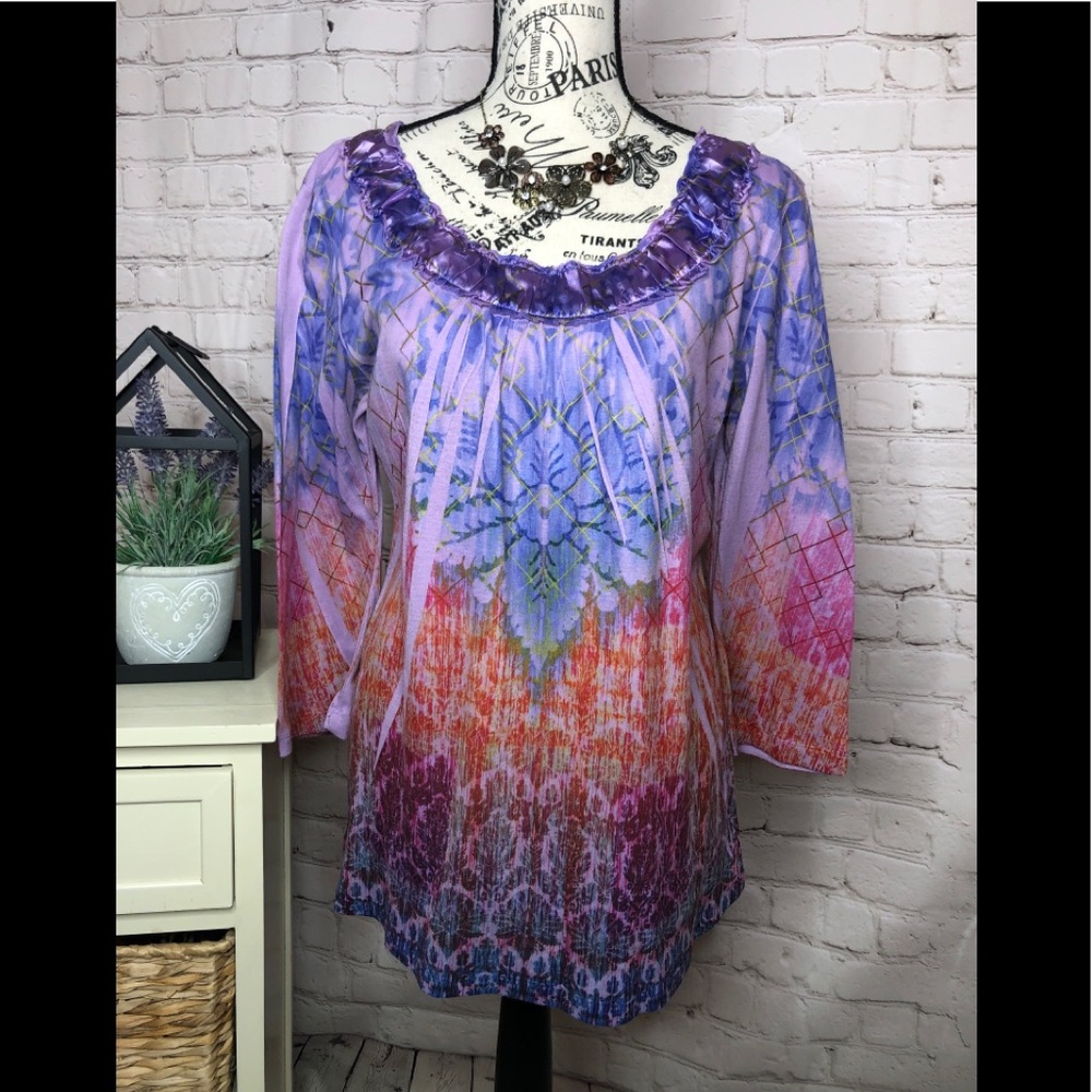 One World 3/4 Sleeve Top